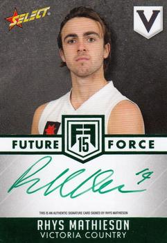 2015 Select Future Force - Green Signatures #FFGS18 Rhys Mathieson Front